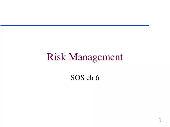 risk management