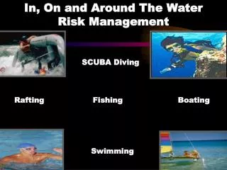 In, On and Around The Water Risk Management