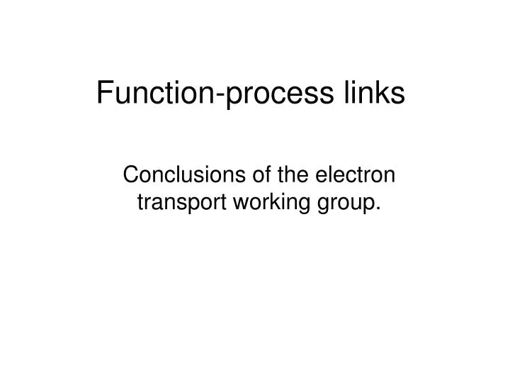 function process links