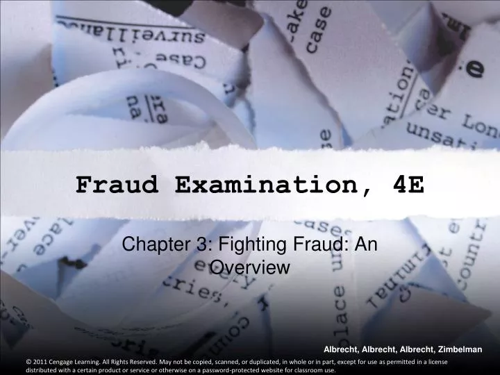 chapter 3 fighting fraud an overview