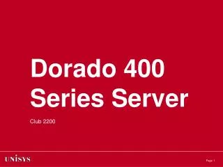 Dorado 400 Series Server