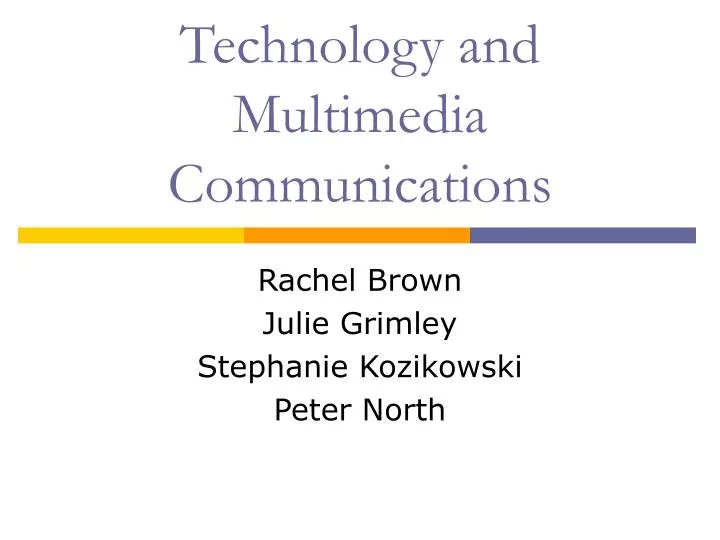 technology and multimedia communications