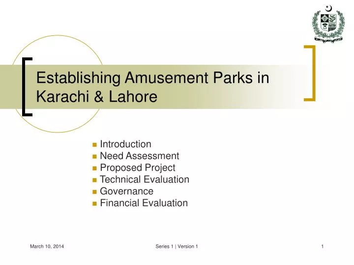 establishing amusement parks in karachi lahore