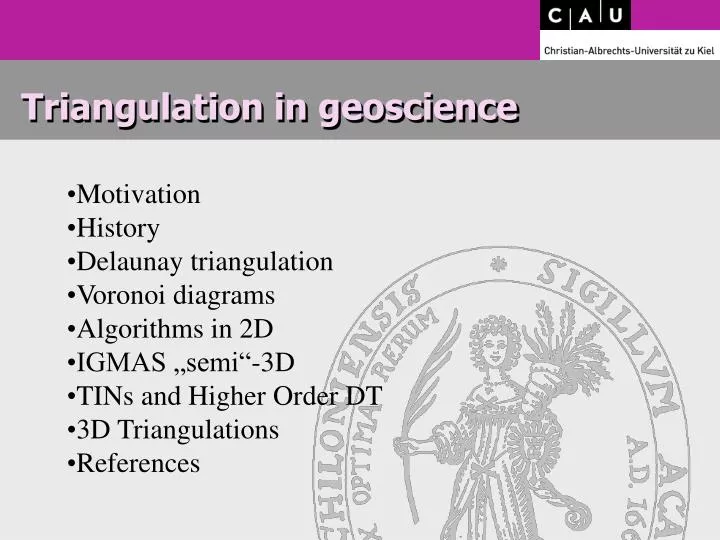 triangulation in geoscience