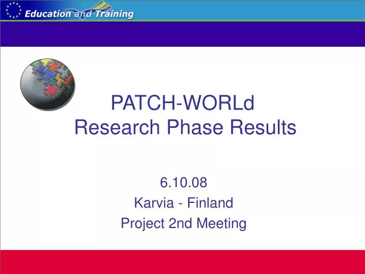 patch world research phase results