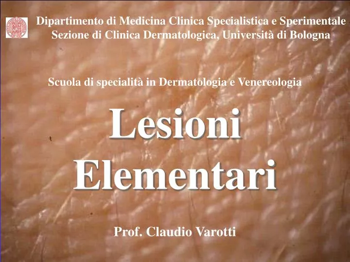 scuola di specialit in dermatologia e venereologia