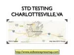 STD Testing Charlottesville - slide 1
