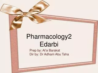 Pharmacology2 Edarbi