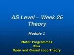 AS Level – Week 26 Theory - slide 1
