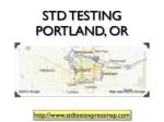 STD Testing Portland - slide 1
