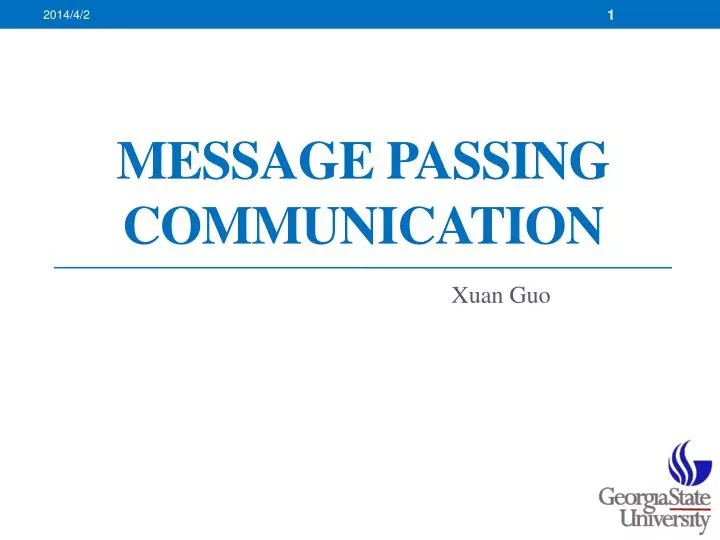 message passing communication