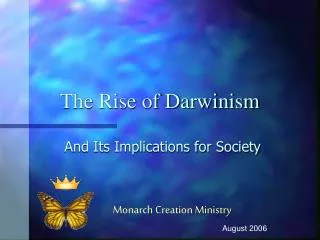 The Rise of Darwinism