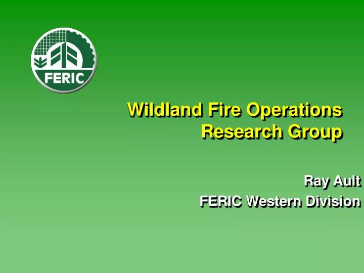 wildland fire operations research group