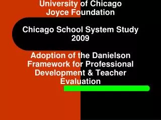 Top 10 Training Recommendations CPSS Study - Danielson Framework