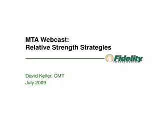 MTA Webcast: Relative Strength Strategies