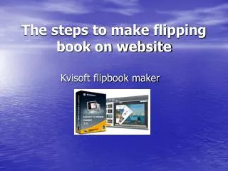 How to make flipping book on website