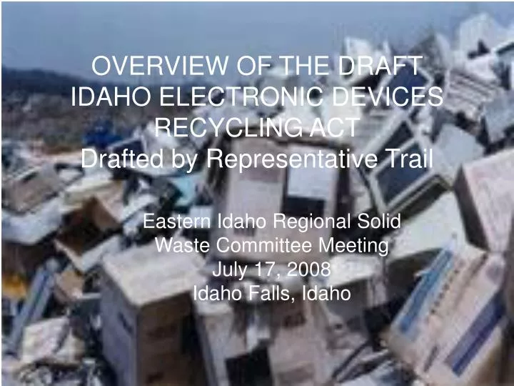 crt electronic waste committee