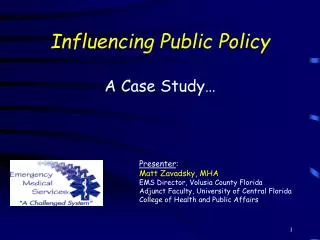 Influencing Public Policy
