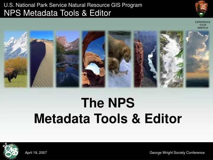 the nps metadata tools editor