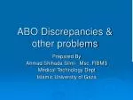 ABO Discrepancies &amp; other problems - slide 1