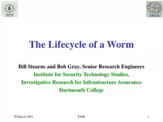 The Lifecycle of a Worm