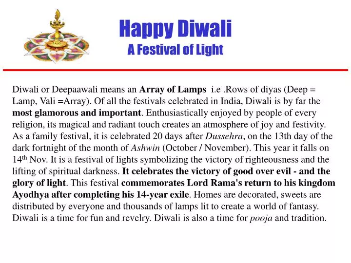 happy diwali a festival of light