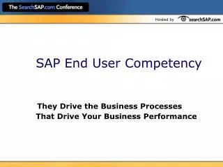 SAP End User Competency
