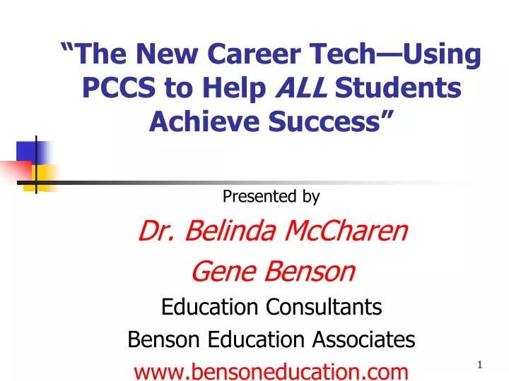 the new career tech using pccs to help all students achieve success