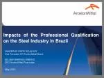 Professional Qualifications on the Brazilian Steel Industry - slide 1