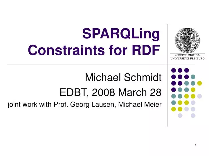 sparqling constraints for rdf