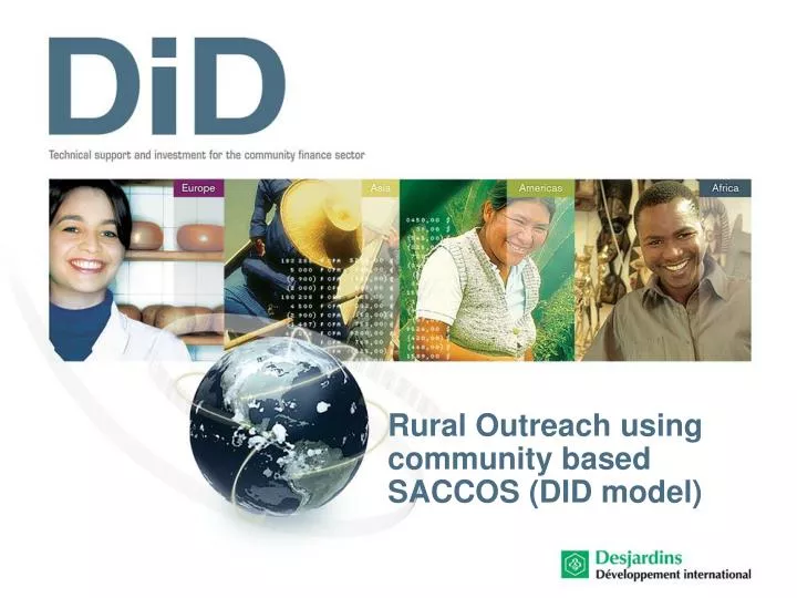 rural outreach using community based saccos did model
