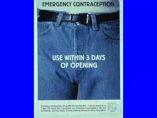 Emergency Contraception A Well Kept Secret