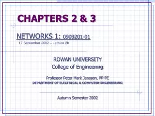 CHAPTERS 2 &amp; 3