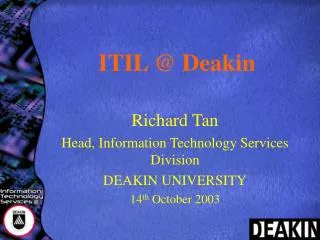 ITIL @ Deakin