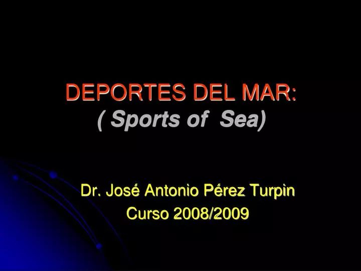 deportes del mar sports of sea