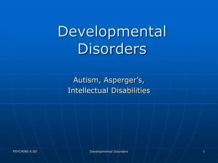 developmental disorders