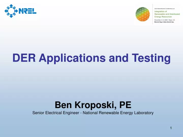 der applications and testing