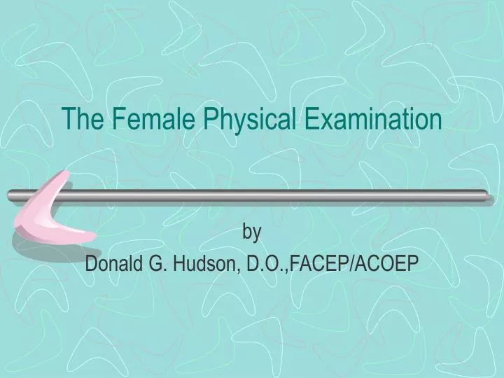 the female physical examination