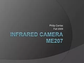 Infrared camera ME207