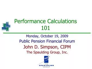 Performance Calculations 101
