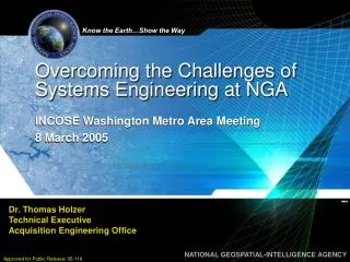 Overcoming the Challenges of Systems Engineering at NGA