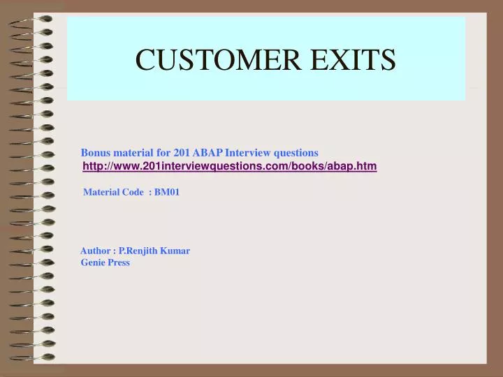 customer exits
