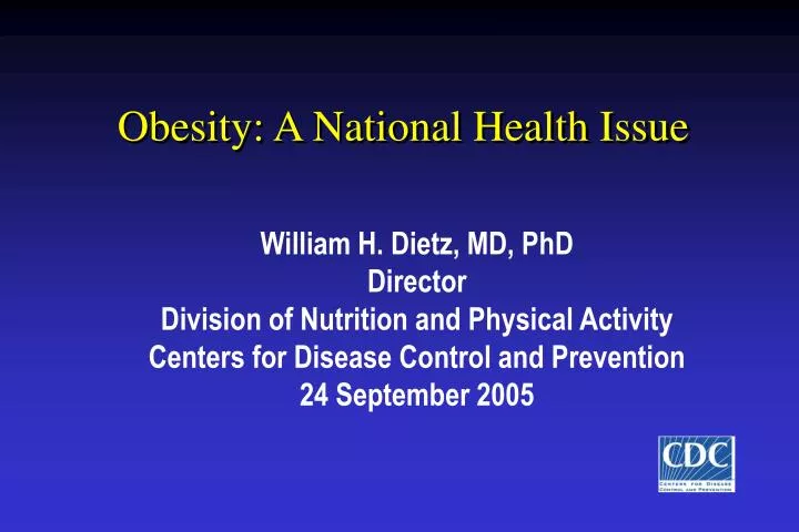 obesity a national health issue
