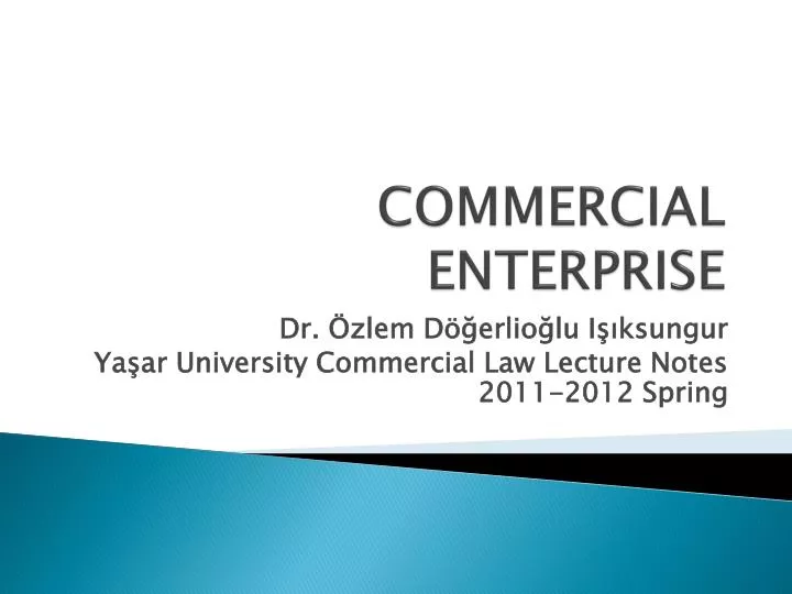 commercial enterprise