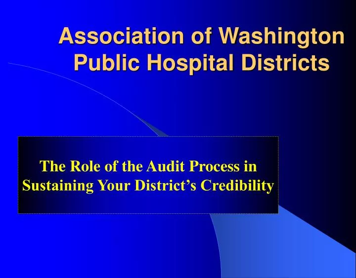 association of washington public hospital districts