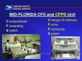 MID-FLORIDA CFS and CFPS Unit