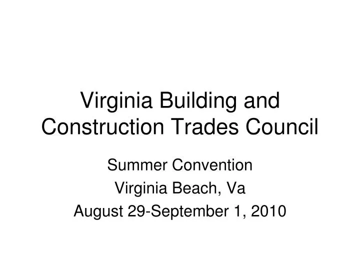 virginia building and construction trades council