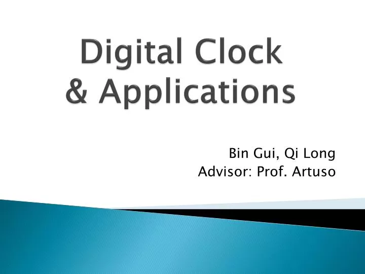 digital clock applications