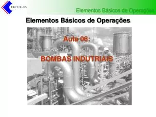 elementos b sicos de opera es