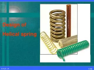 Design of Helical spring